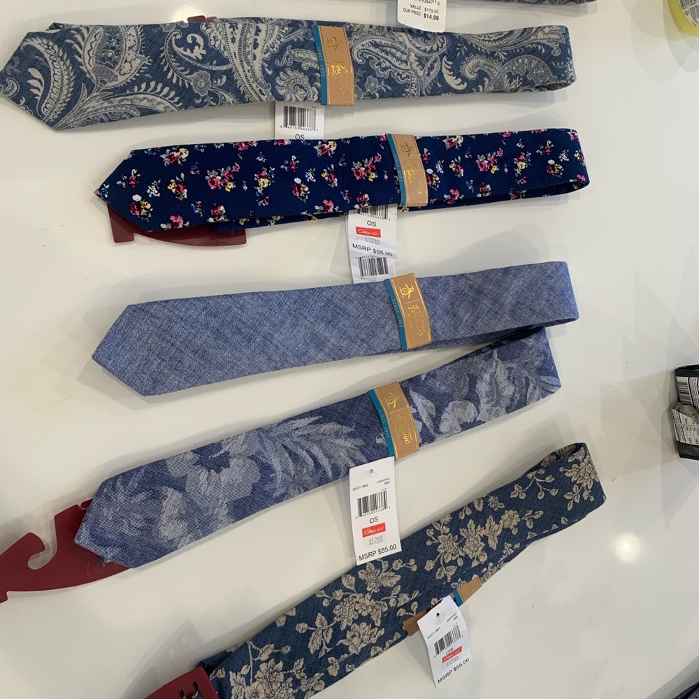 Mens ties, lot of 6, brand new with tags